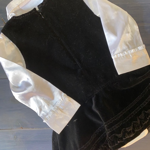 The Children’s Pl Velvet Dress W/Satin Undershirt - Picture 2 of 5